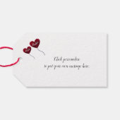 Étiquettes-cadeau 40e anniversaire du mariage de Ruby Ballons de coe (Dos (Horizontal))