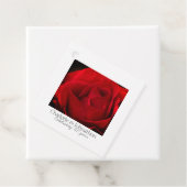 Étiquettes Cadeau 40e anniversaire du Mariage Ruby cadeau Rose rouge (En situation)