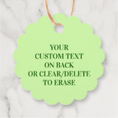 Étiquettes Cadeau 4 Feuilles Clover Chic Mariage Ou Botanique Annive (Dos)