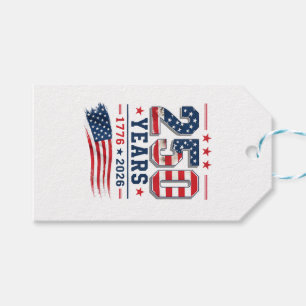 Étiquettes-cadeau 4 juillet Amérique drapeau américain Patriotique 2