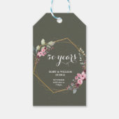 Étiquettes-cadeau "50 ans de l'éternité : un anniversaire à retenir" (Devant)