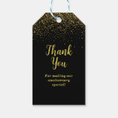 Étiquettes-cadeau 50e anniversaire du Mariage Merci (Dos)