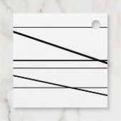 Étiquettes Cadeau 60e anniversaire Noir et blanc (Dos)