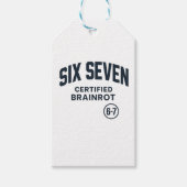 Étiquettes-cadeau 6 7 Certified Brain Rot (Devant)
