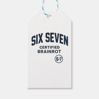 Étiquettes-cadeau 6 7 Certified Brain Rot