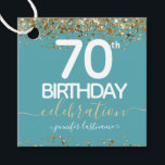 Étiquettes Cadeau 70th Birthday Gold Elegant Script Favor Tags<br><div class="desc">Belle bordure en fausse feuille avec reflets chatoyants sur la bordure supérieure et inférieure. Tout le texte est ajustable et facile à changer pour vos besoins de partie. Grande élégante conception modèle de 70ème anniversaire.</div>