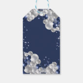 Étiquettes-cadeau 80e anniversaire Merci de fête (Dos)