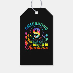 Étiquettes-cadeau 9 ans d'être génial 9e anniversaire cadeau