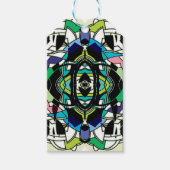 Étiquettes-cadeau à damiers (Devant)