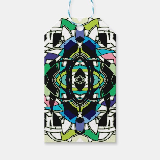 Étiquettes-cadeau à damiers (Devant)