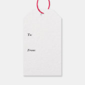 Étiquettes cadeau À damiers arbre (Dos)