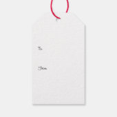 Étiquettes-cadeau à damiers arbres (Dos)