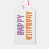 Étiquettes-cadeau à damiers Halloween (Devant)