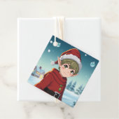 Étiquettes Cadeau A et De l'Elfe de Noël (En situation)