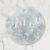 Étiquettes Cadeau À feuillage persistant hiver Onederland Premier an (Dos)