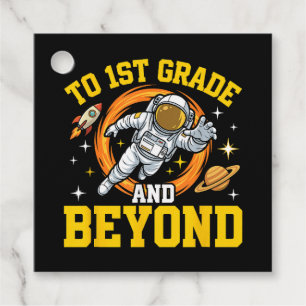 Étiquettes Cadeau à la 1re année et au-delà Astronaute étudiant