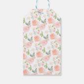 Étiquettes-cadeau À la petite fille Arc rose Fête de bébé (Dos)