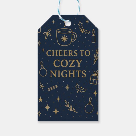 Étiquettes-cadeau À la soirée cosy (Devant)