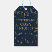 Étiquettes-cadeau À la soirée cosy (Dos)