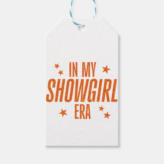Étiquettes-cadeau À l'ère de ma Showgirl (Devant)