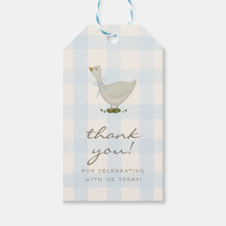 Étiquettes-cadeau A Little Goose Baby Shower Thank You Favor Tag