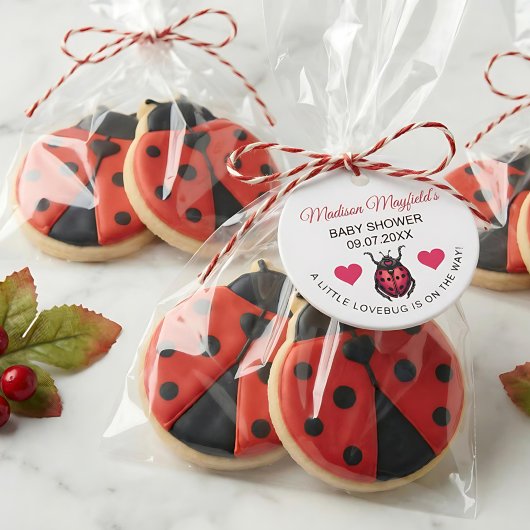 Étiquettes Cadeau A Little Love Bug Is On The Way Ladybug