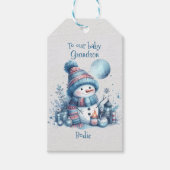 Étiquettes-cadeau À notre bébé Noël petit-fils (Devant)