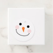 Étiquettes Cadeau À partir de Snowman simple (En situation)