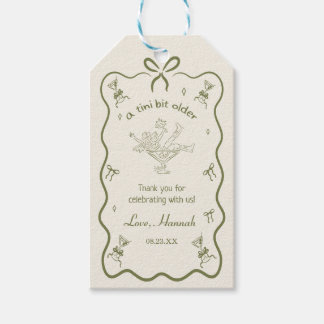 Étiquettes-cadeau A Tini Bit Older Espresso Martini Birthday Thanks