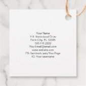 Étiquettes Cadeau Abeignon rétro Apiary Bière de miel Bière Arc-en-c (Dos)