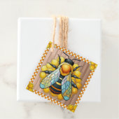 Étiquettes Cadeau Abeille de miel (En situation)