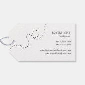 Étiquettes-cadeau abeille mignonne volant miel kraft rustique (Dos (Horizontal))