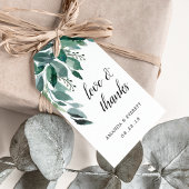 Étiquettes-cadeau Abondante Foliage Mariage Favoriser Merci