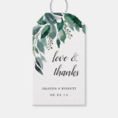 Étiquettes-cadeau Abondante Foliage Mariage Favoriser Merci (Devant)