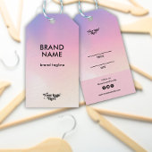 Étiquettes-cadeau Abstrait Rainbow Pastel Gradient Logo Prix Hang