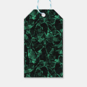 Étiquettes-cadeau abstrait vert (Devant)