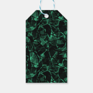 Étiquettes-cadeau abstrait vert