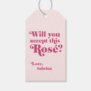 Étiquettes-cadeau Accepteriez-vous ce Rose Valentines ? Galentines