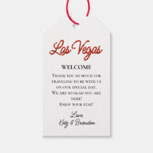 Étiquettes-cadeau Accueil Mariage de Red Las Vegas