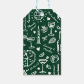 Étiquettes-cadeau Accueil Mariage illustré à main (Devant)