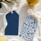 Étiquettes-cadeau Accueil Mariage illustré à main