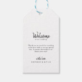 Étiquettes-cadeau Accueil Mariage moderne (Devant)