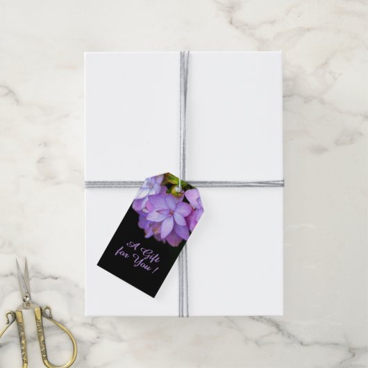 Étiquettes-cadeau Acheter de nombreuses fleurs violettes pétalées un (Avec de la ficelle)
