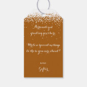 Étiquettes-cadeau Action de grâces personnalisée (Dos)