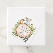 Étiquettes Cadeau Adorable Animaux australiens Koala Leafy Merci (En situation)