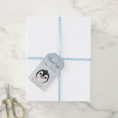 Étiquettes-cadeau Adorable bébé Penguin Merci d'hiver (Avec de laficelle)