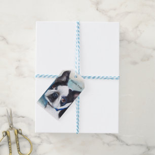 ÉTIQUETTES-CADEAU ADORABLE BOSTON TERRIER