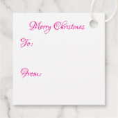 Étiquettes Cadeau adorable chatons blancs Noël rose (Dos)