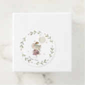 Étiquettes Cadeau Adorable Fille Eléphant Botanique Floral Boho Baby (En situation)