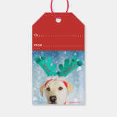 Étiquettes-cadeau Adorable Joyeux Noël Labrador Chien (Dos)